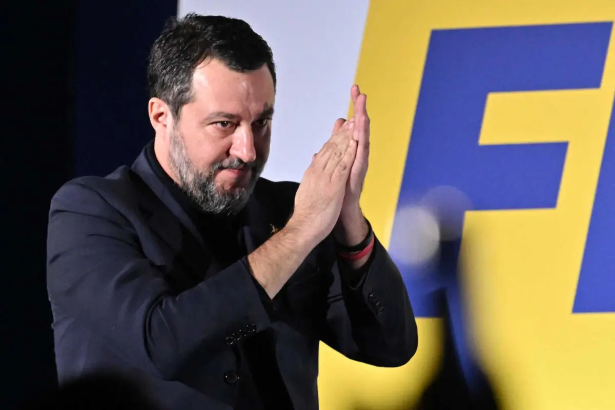 O vice-primeiro-ministro italiano Matteo Salvini