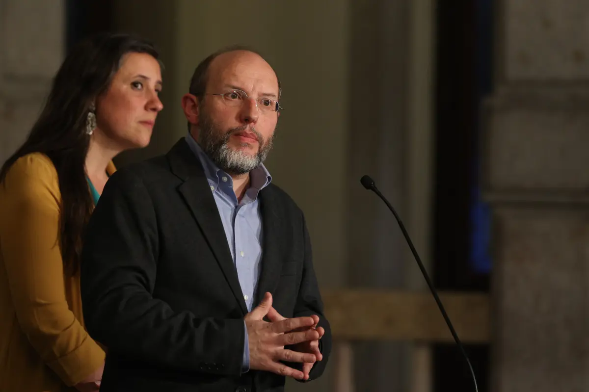 O porta-voz do Livre, Rui Tavares, foi recebido hoje pelo Presidnete da República