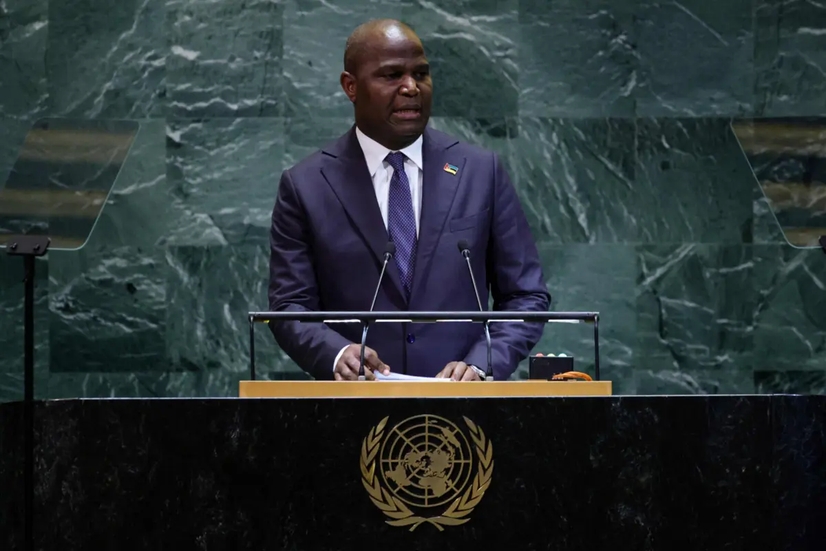 Daniel Chapo durante Assembleia-Geral da ONU em Nova Iorque, em setembro