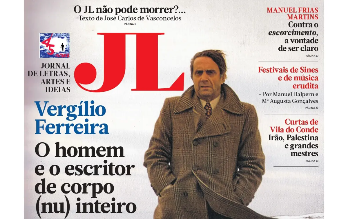 Reedição dos diários de Vergílio Ferreira em destaque no número 1429 do periódico