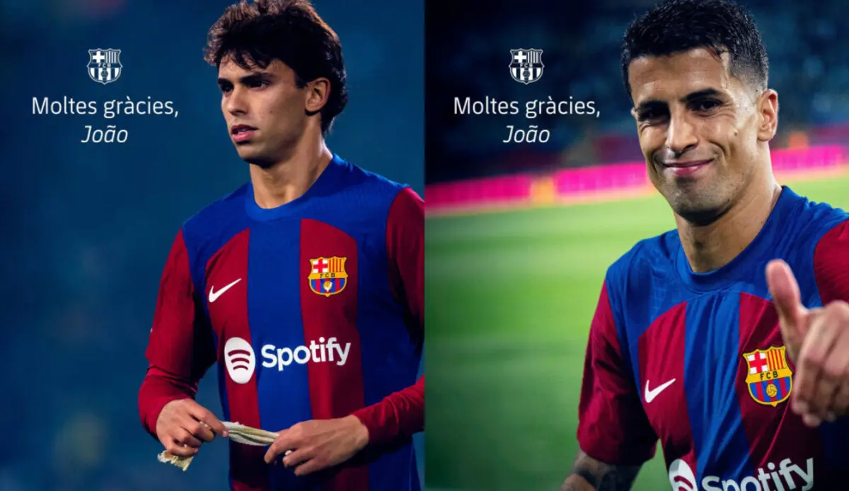 As imagens publicadas e posteriormente apagadas pelo Barcelona