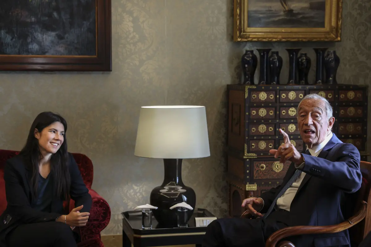 Mariana Mortágua e Marcelo Rebelo de Sousa