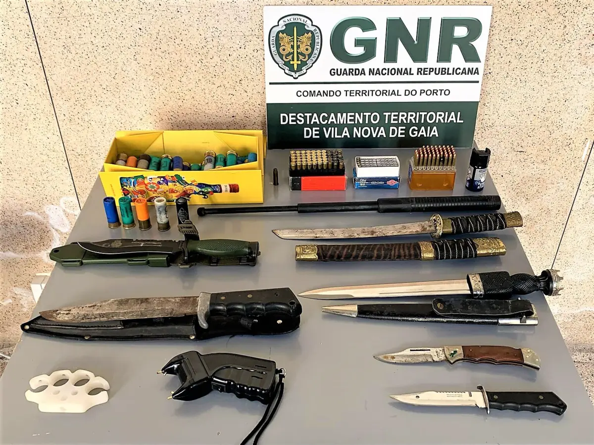 GNR apreendeu armas e munições em Gondomar