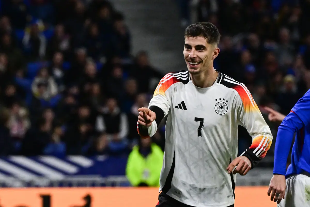 Kai Havertz marcou o segundo golo da vitória da Alemanha sobre a França