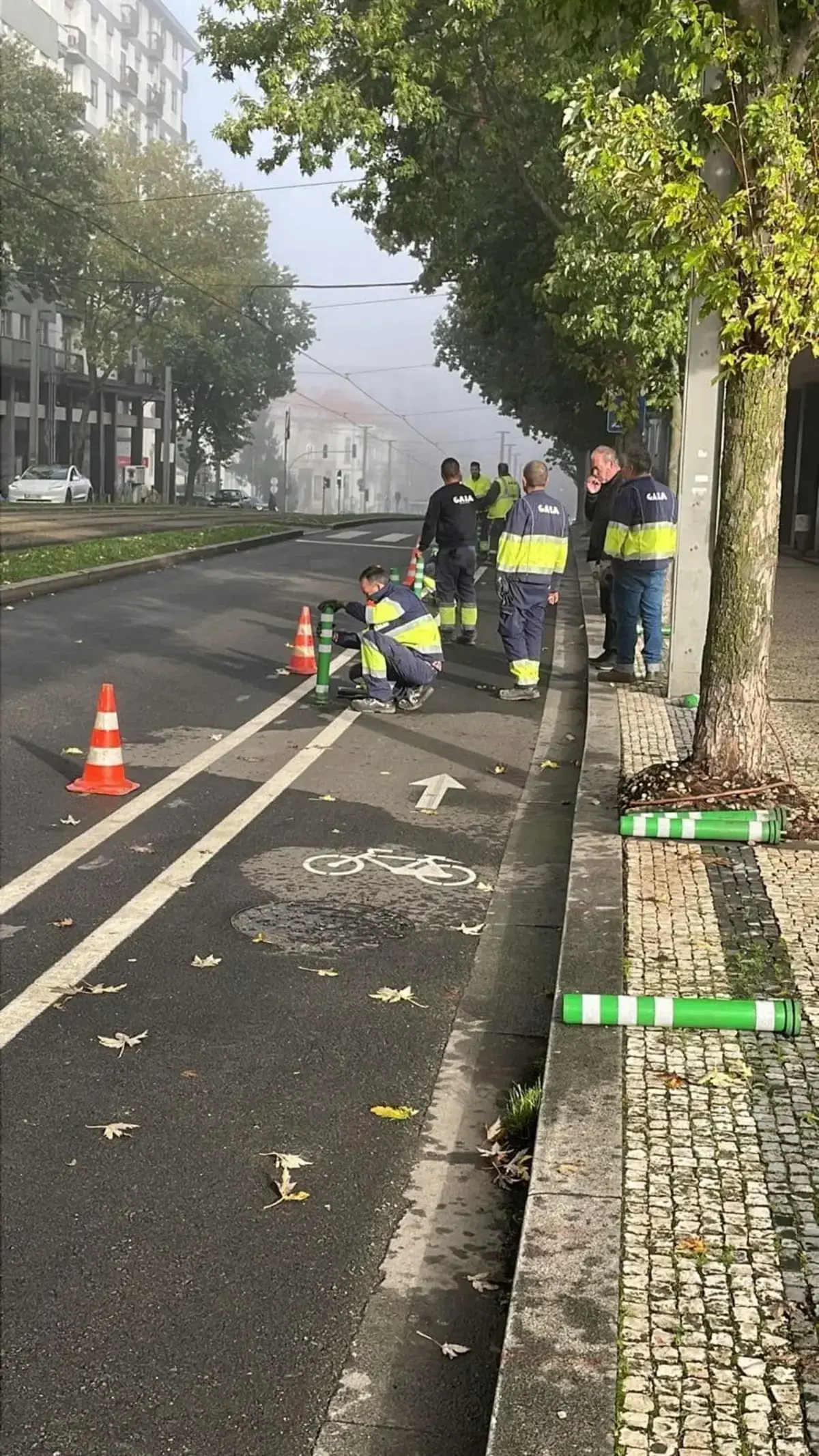 Uma das primeiras medidas de Luís Filipe Menezes foi remover a ciclovia da Avenida da República, em Gaia