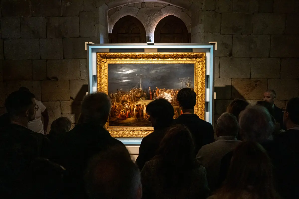Apresentação do quadro “Descida da cruz”, de Domingos Sequeira