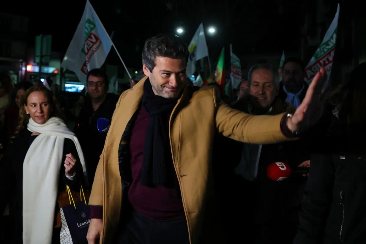 O candidato presidencial André Ventura