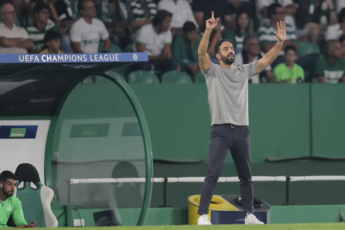 O treinador do Sporting, Ruben Amorim