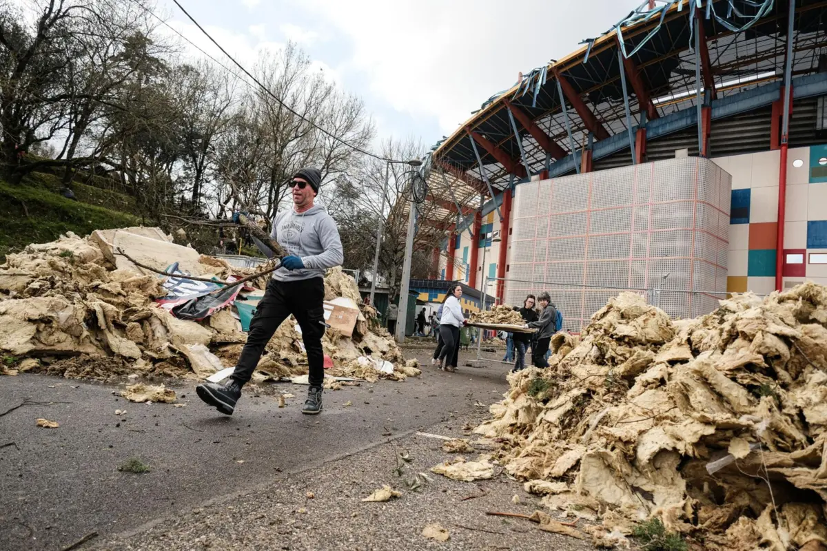 Leiria lançou site para munícipes reportarem estragos causados pela depressão Kristin