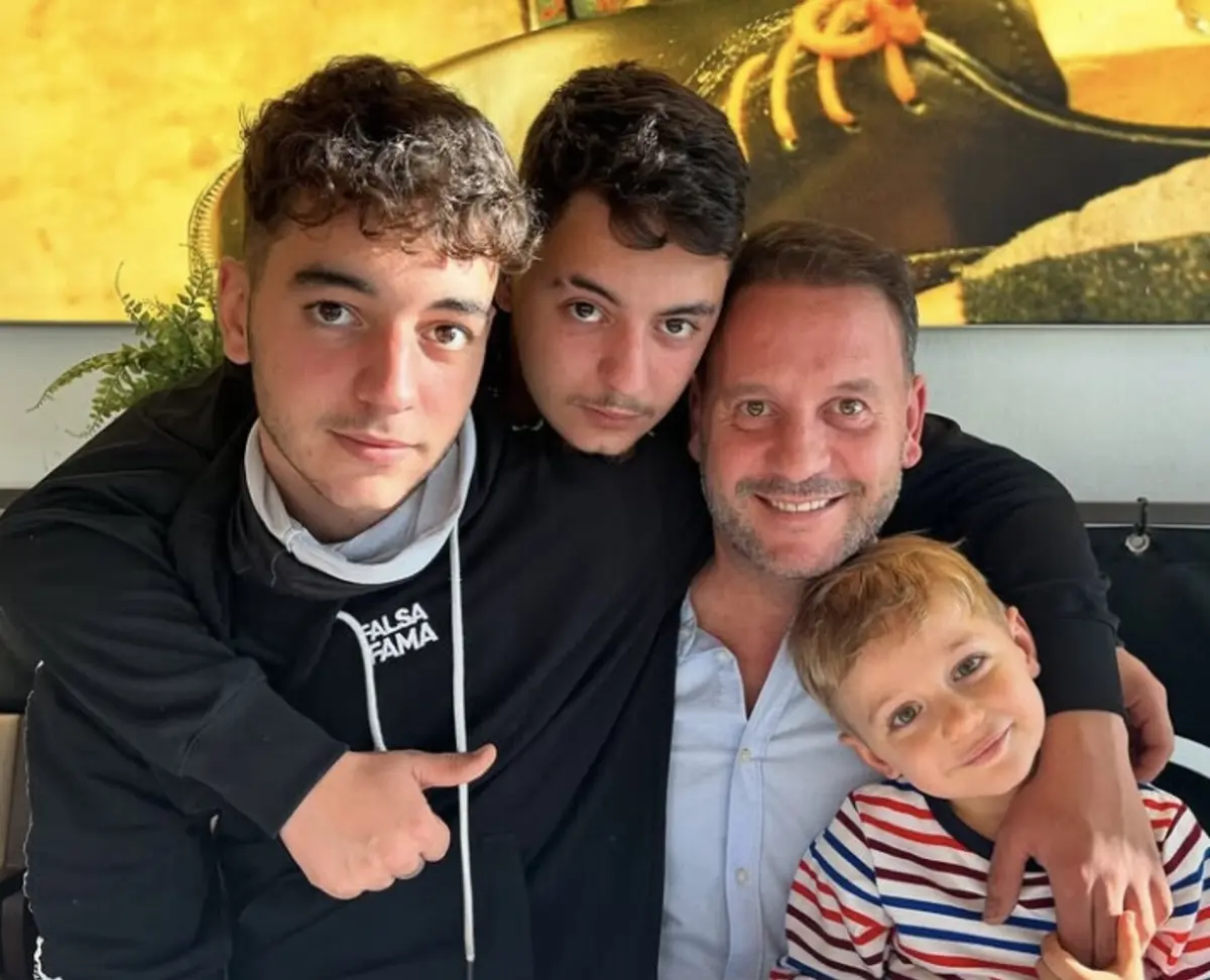 Ex-futebolista é pai de três rapazes. Rafael, o mais velho, vai dar-lhe o primeiro neto