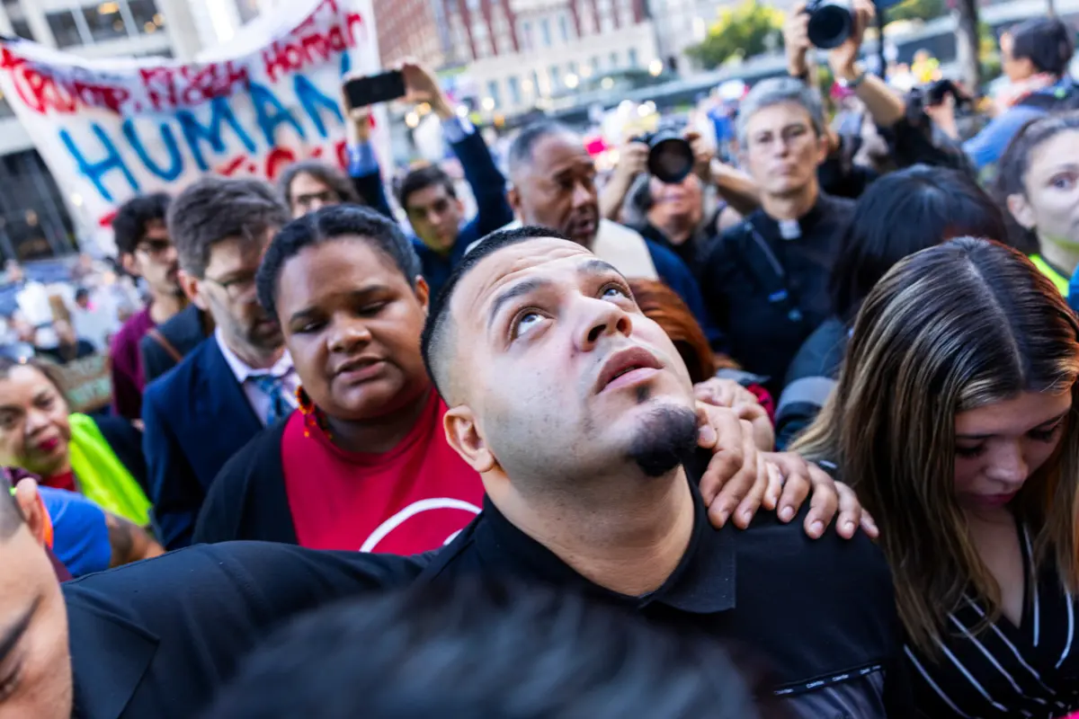 Kilmar Abrego Garcia entregou-se ao gabinete do ICE em Baltimore, no estado de Maryland