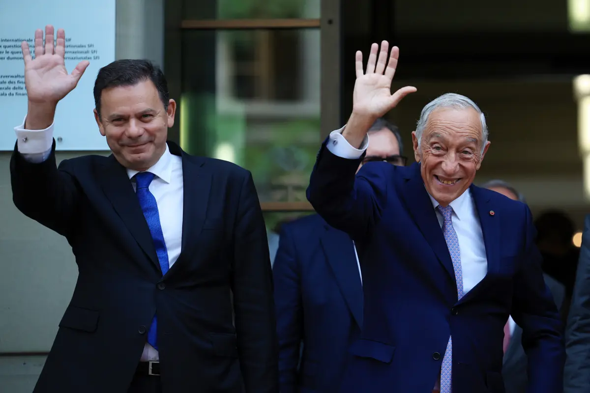 Luís Montenegro com Marcelo Rebelo de Sousa