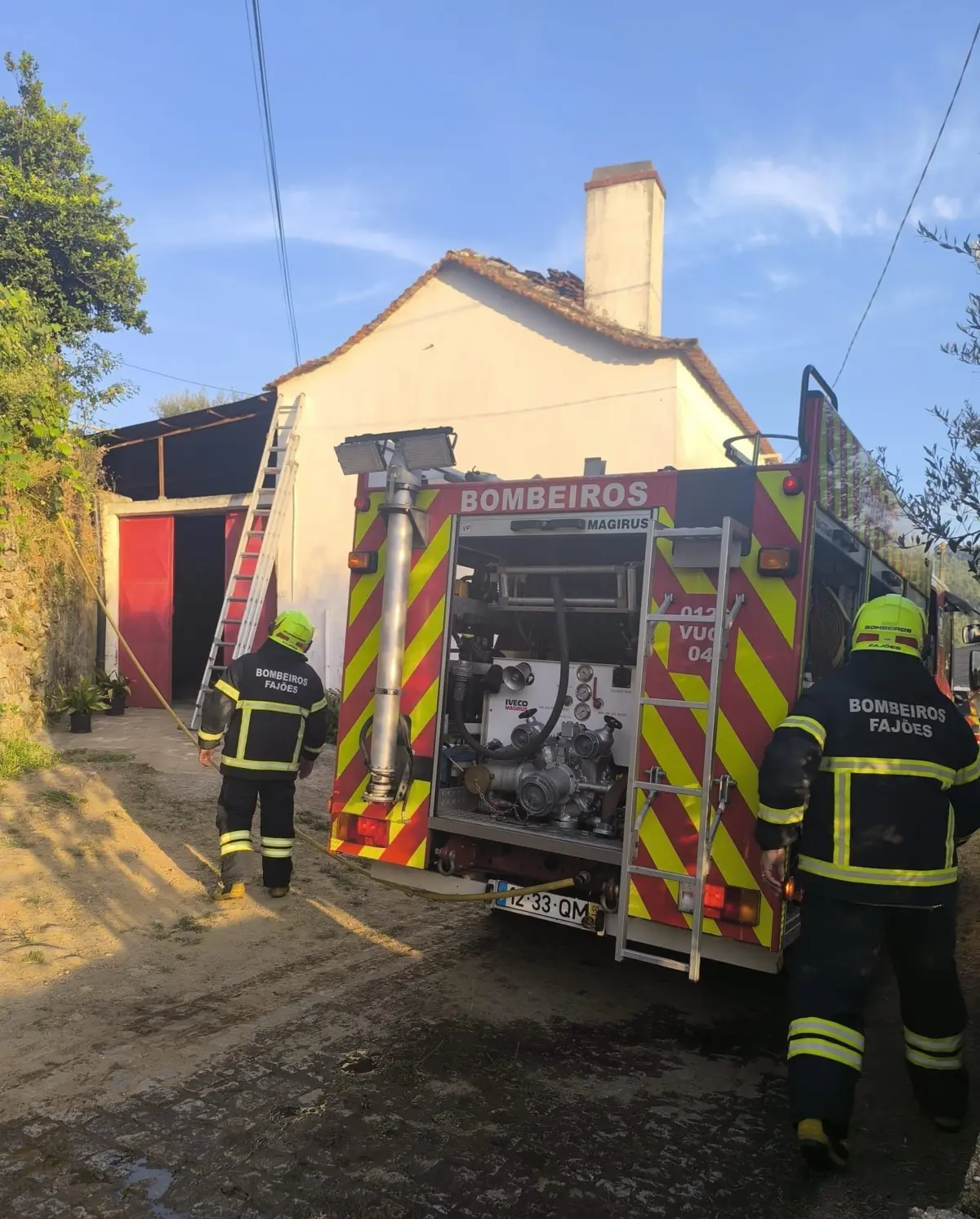 O alerta foi dado pelas 19.33 horas