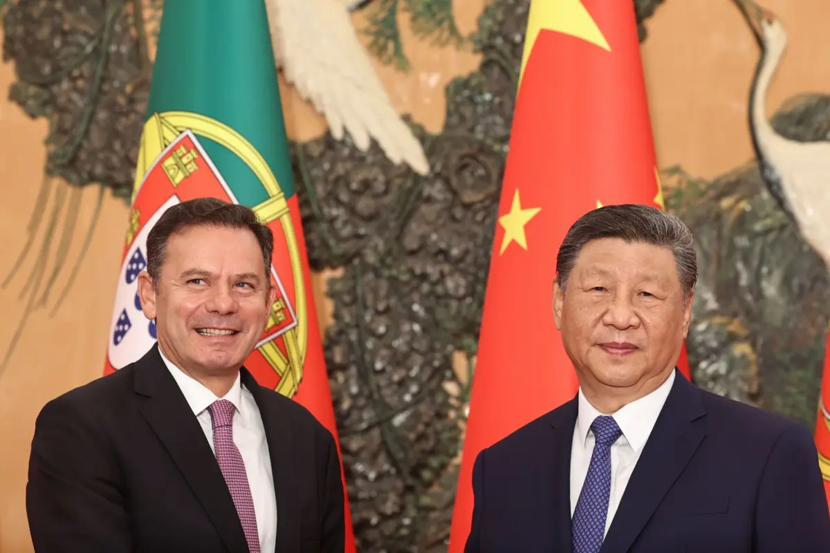 Luís Montenegro e Xi Jinping
