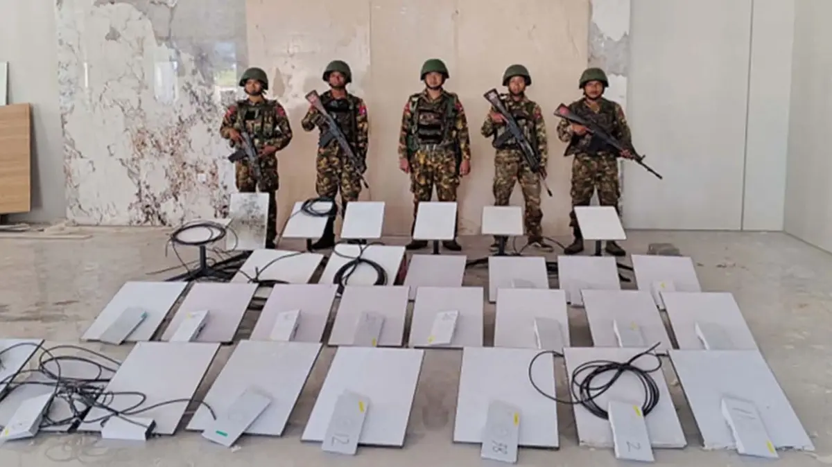 Apreendidos recetores de Internet Starlink usados no centro de fraudes de KK Park