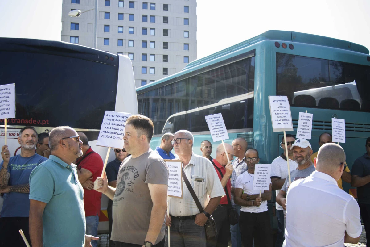 Protesto na manhã desta sexta-feira, na Asprela