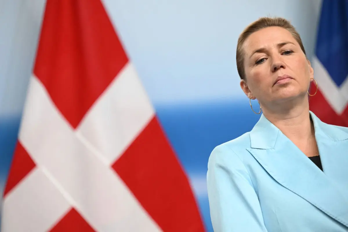 A primeira-ministra da Dinamarca Mette Frederiksen