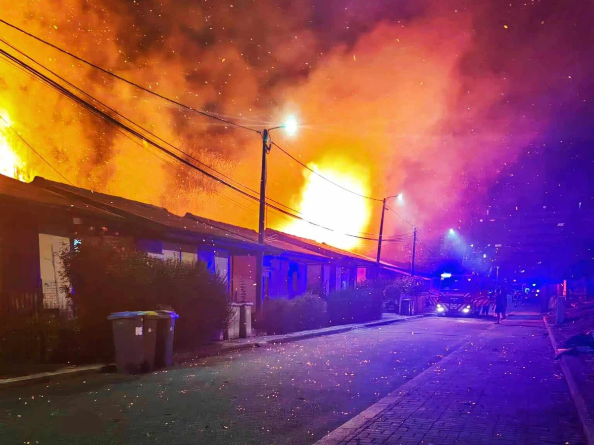 Incêndio alastrou a um bairro perto da quinta