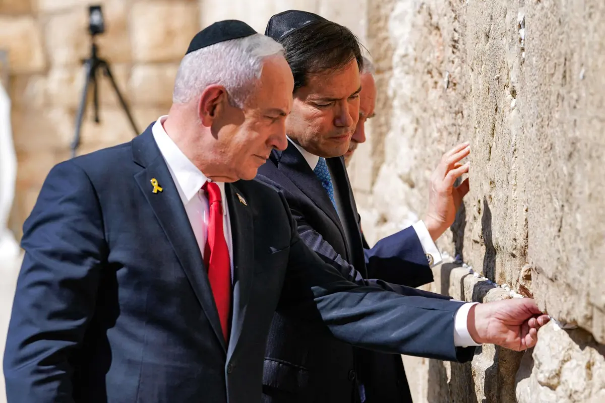 As principais reuniões de Rubio com as autoridades locais, incluindo Netanyahu, terão lugar segunda-feira, antes da partida na terça-feira