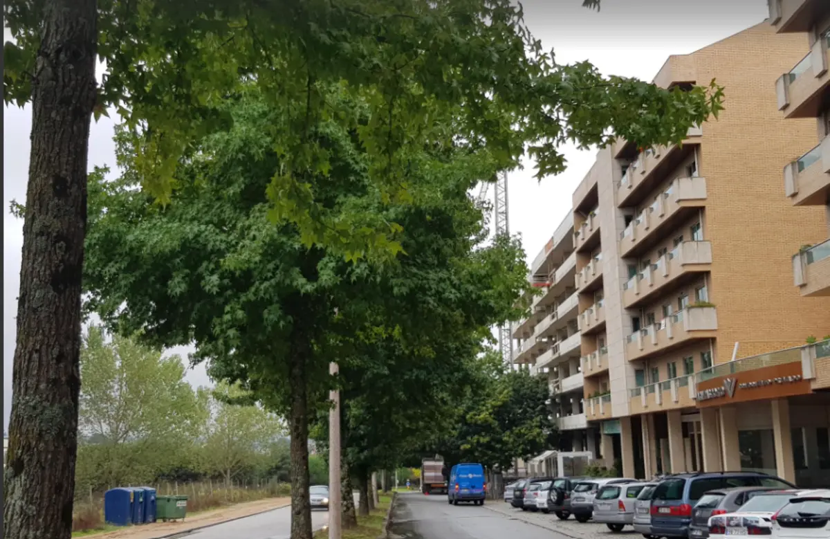 Rua onde decorreu o assalto