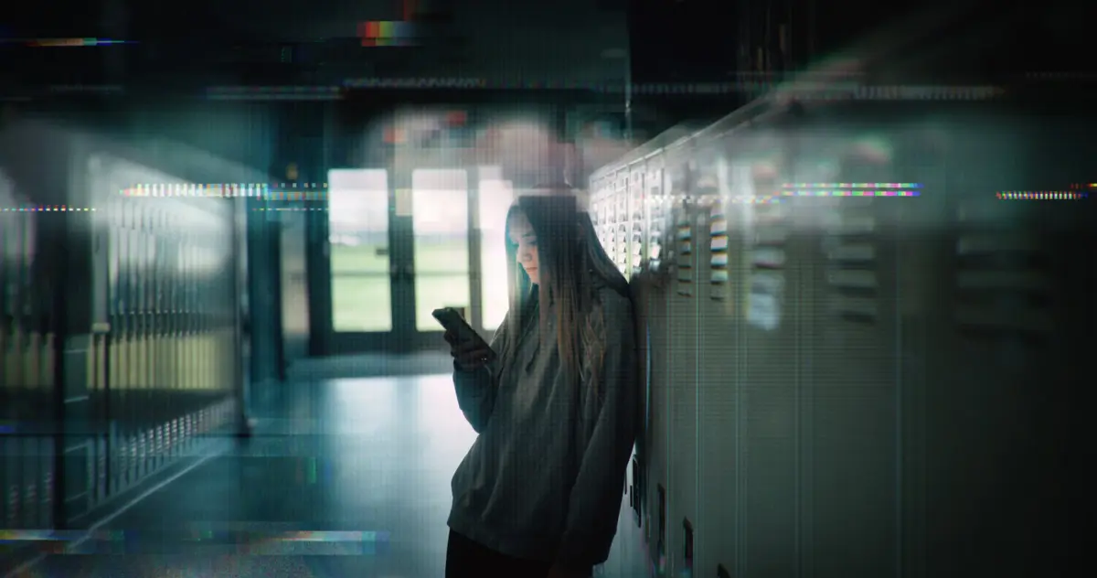 Lauryn tinha apenas 13 anos quando começou a receber mensagens de números desconhecidos