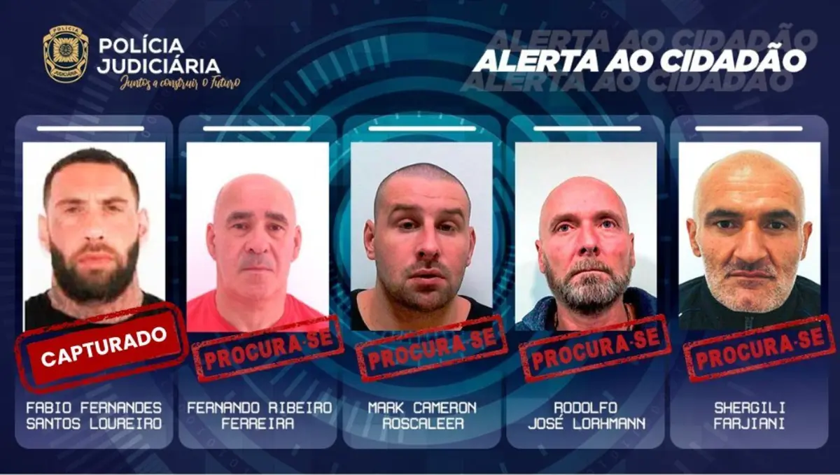 Quatro fugitivos continuam em parte incerta