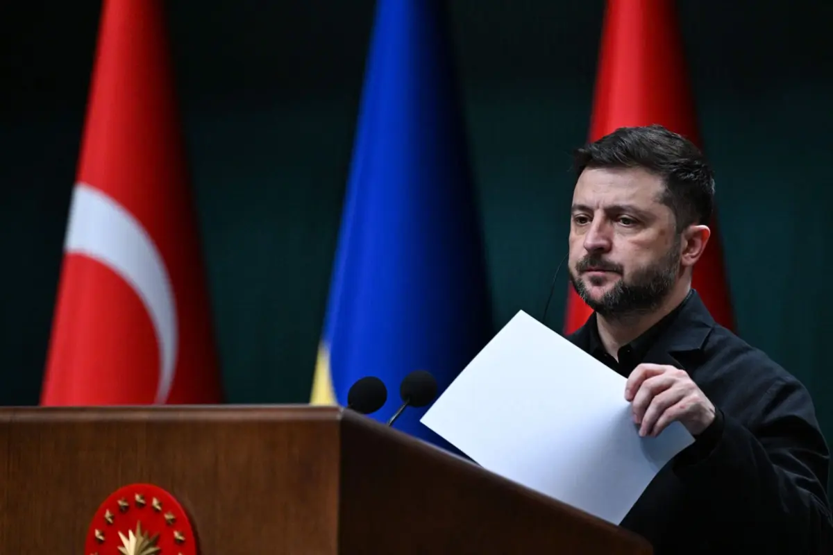 O presidente ucraniano, Volodymyr Zelensky