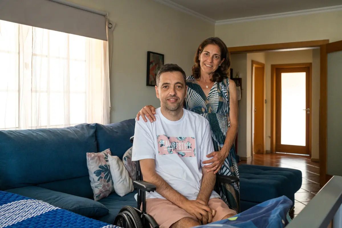 Ricardo Ferreira com a mulher