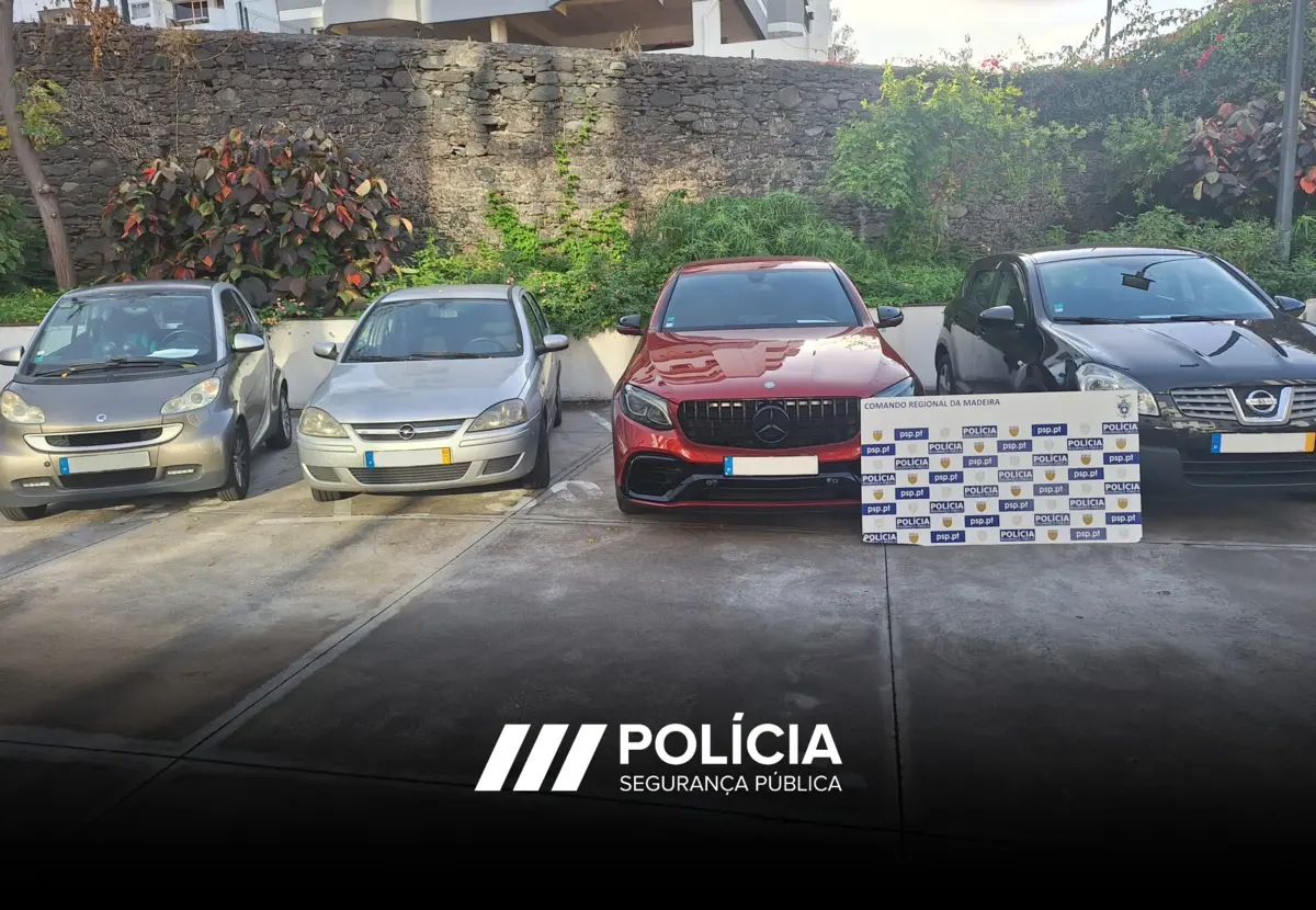 Policia deteve casal e aprendeu droga, quatro carros e dinheiro, no Funchal