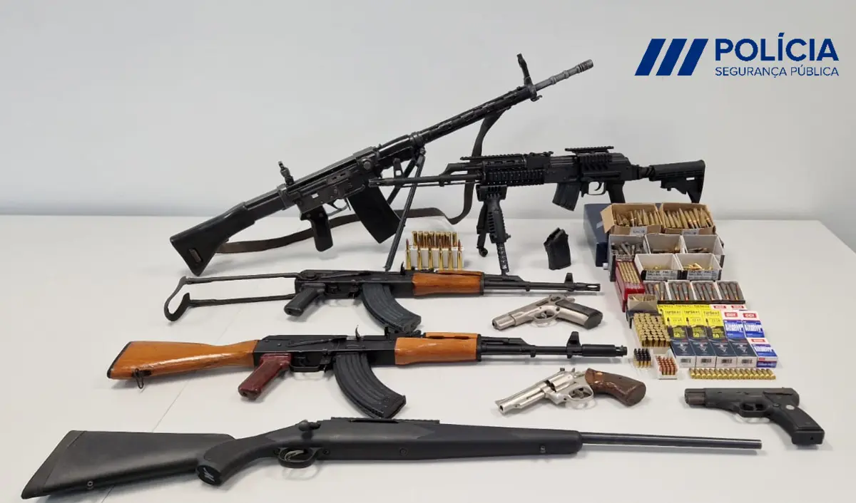 Armas foram apreendidas pela PSP na residência do reformado