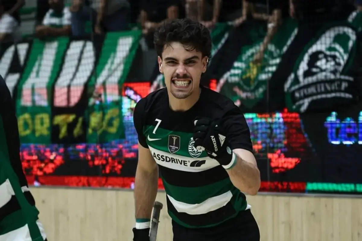 Rafael Bessa em estreia absoluta na seleção de hóquei em patins