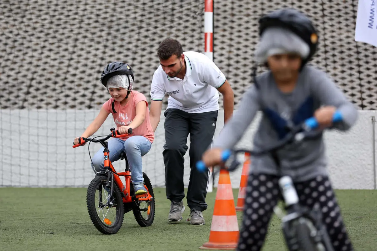 Em Santo Tirso, dão-se as primeiras pedaladas graças ao programa "O ciclismo vai à escola"