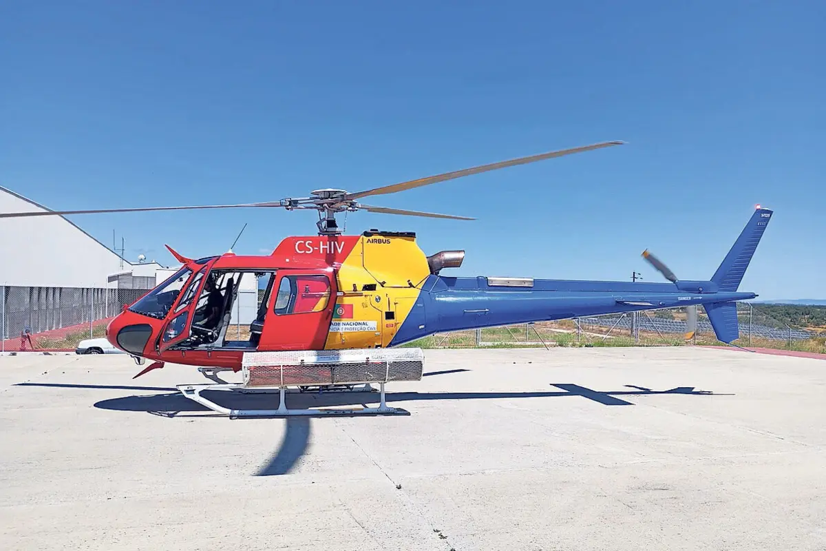 O helicóptero de combate a incêndios deixou o aeródromo de Castelo Branco e só retorna em maio