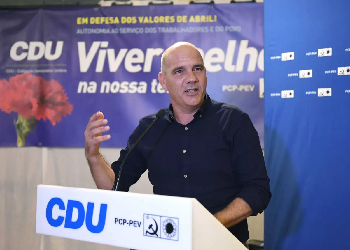 O secretário-geral do PCP, Paulo Raimundo