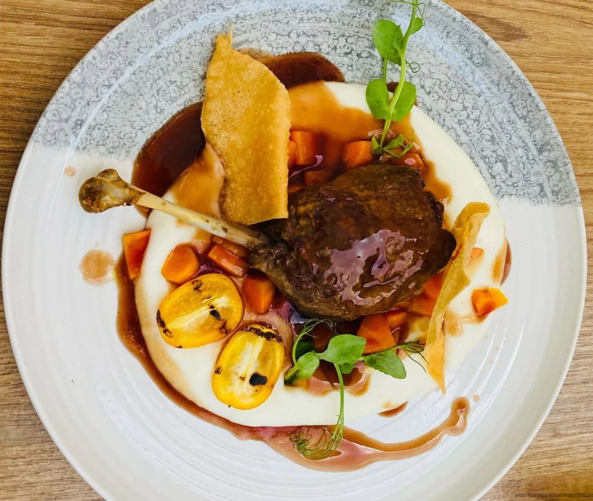 Um dos pratos do menu do Saint, em Loulé.