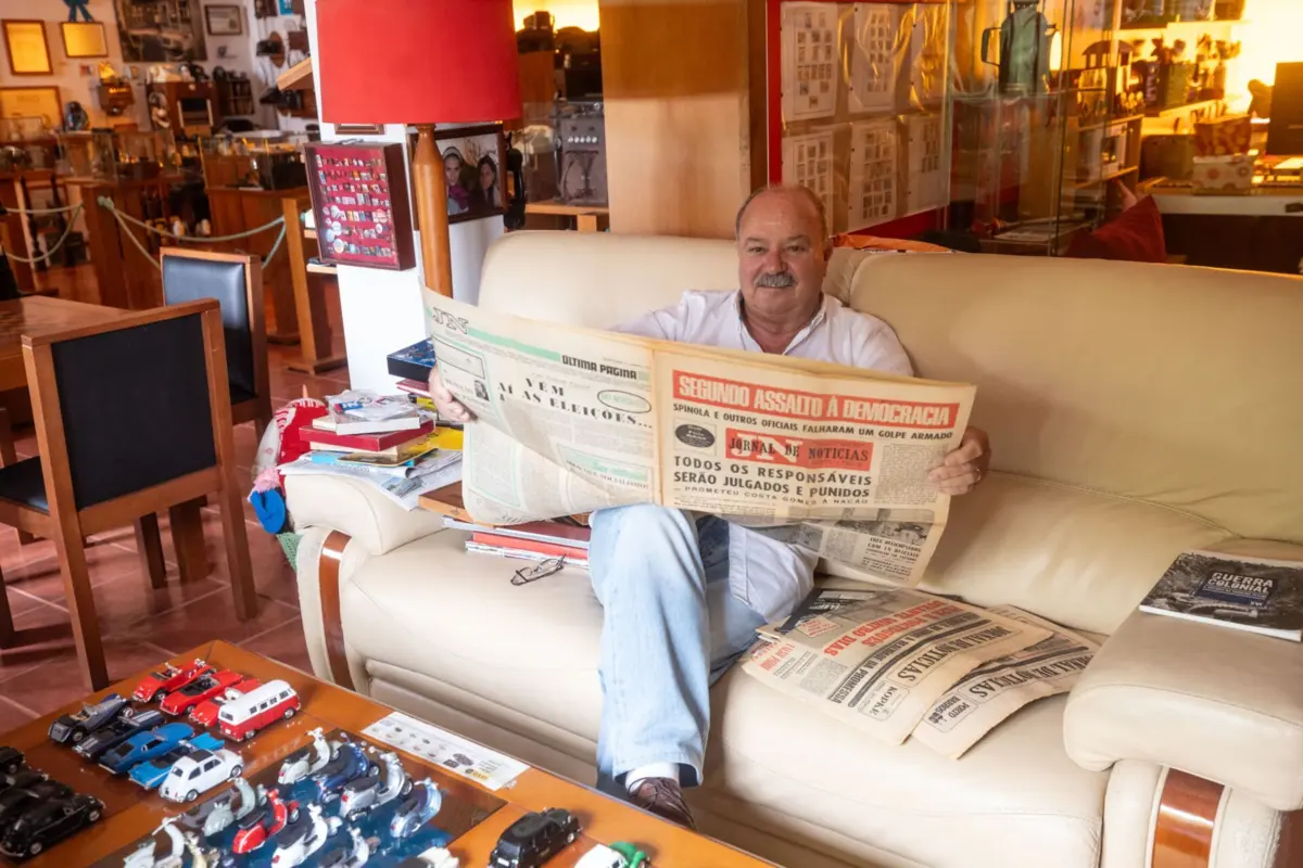 Agostinho Pinto começou a ler com o JN