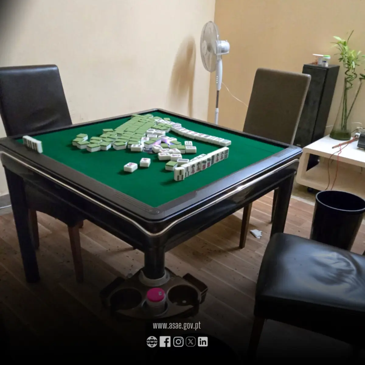 Espaços reservados escondiam mesas para jogo ilegal