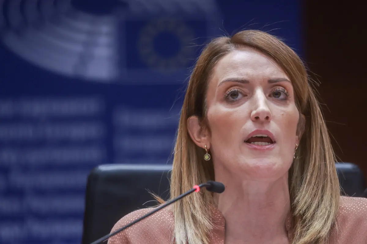 Roberta Metsola, presidente do Parlamento Europeu