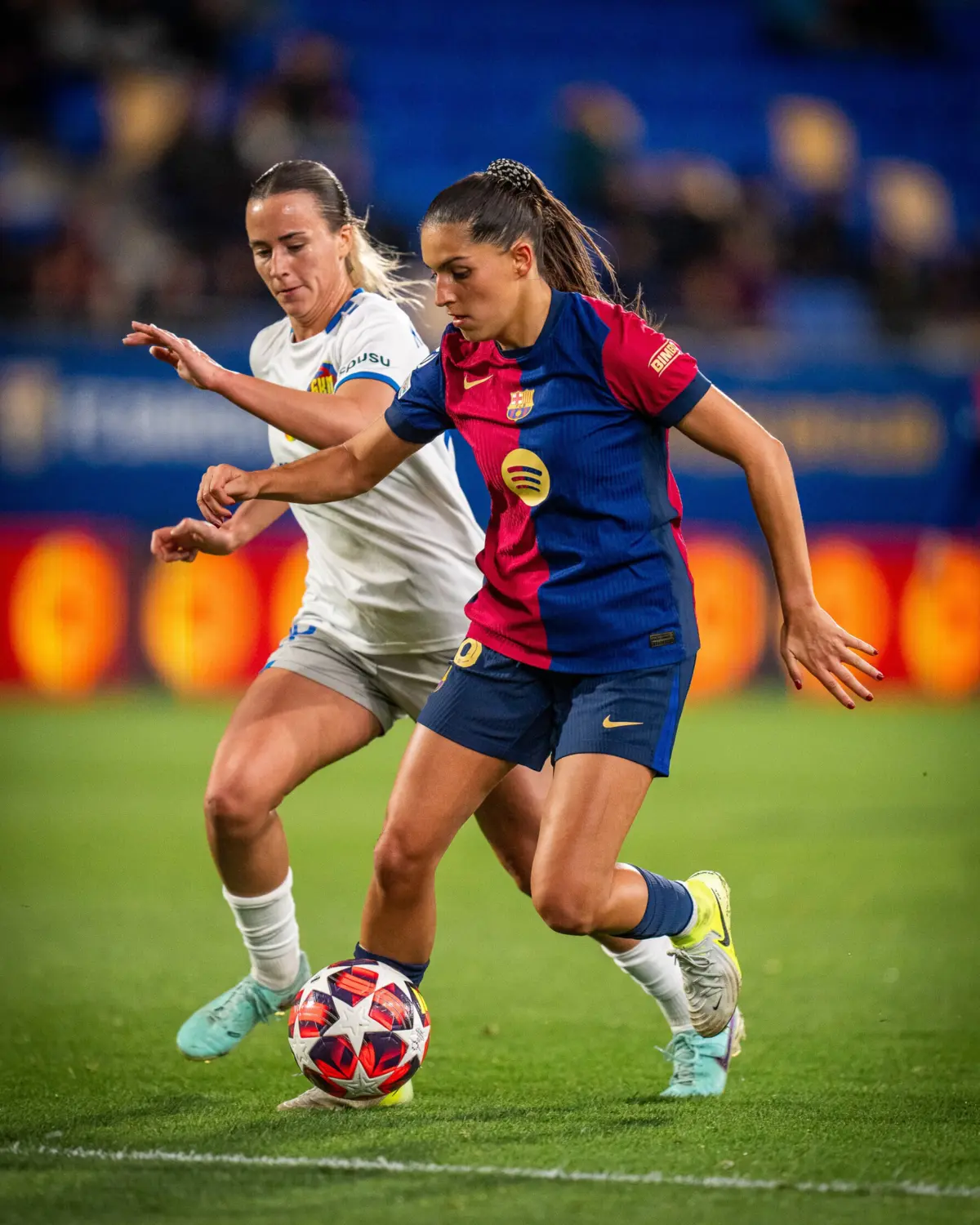 Kika em ação frente ao St. Polten