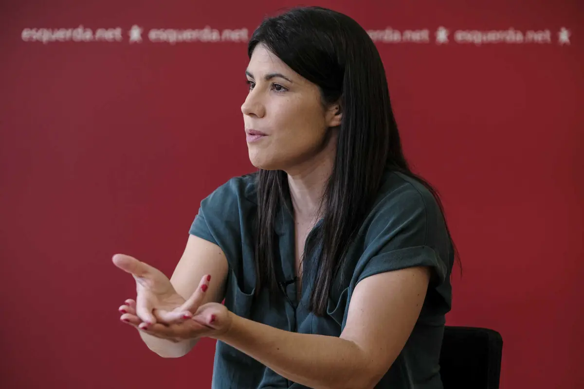 A coordenadora do BE, Mariana Mortágua