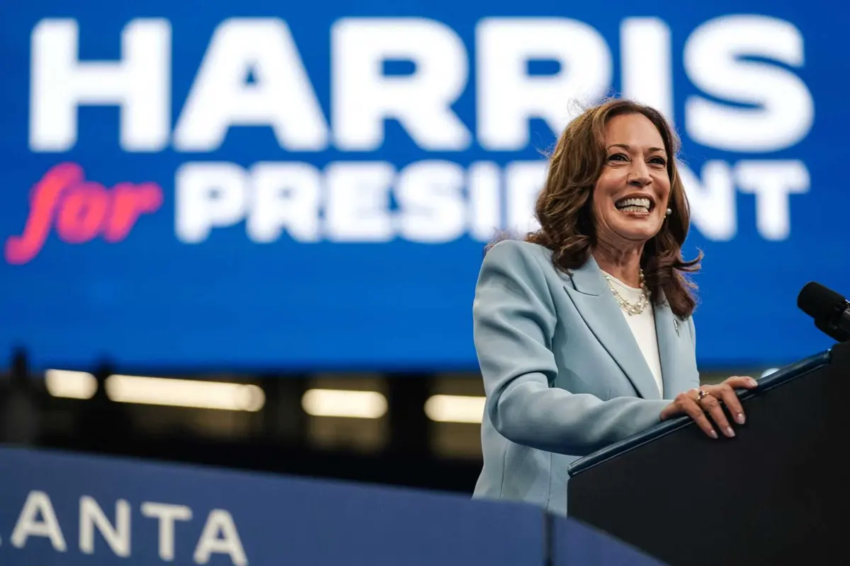 Kamala Harris está a concorrer contra Donald Trump para as presidenciais