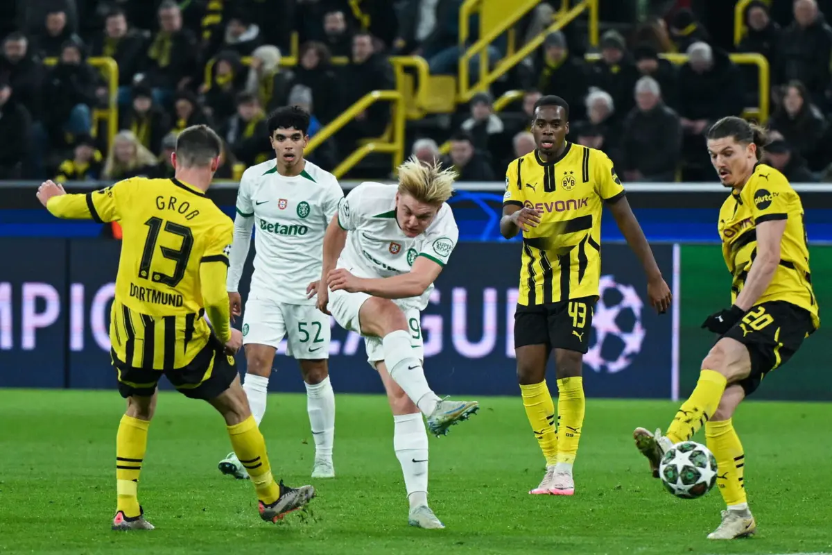 Sporting empatou a zeros em Dortmund