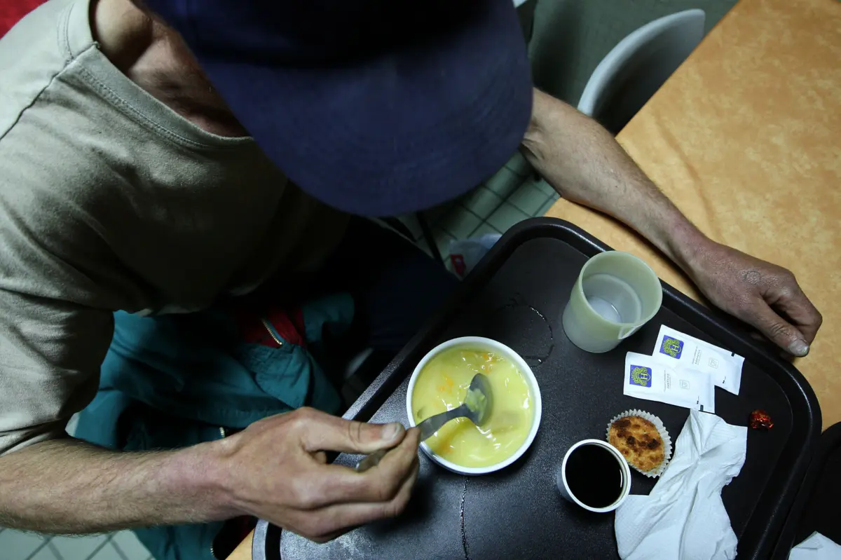 Sopa dos pobres na Santa Casa da Misericórdia