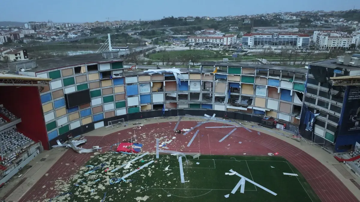 Leiria, 28/01/2026 - Estragos causados pela Depressão Kristin em Leiria
Estádio Leiria
(Pedro Correia)