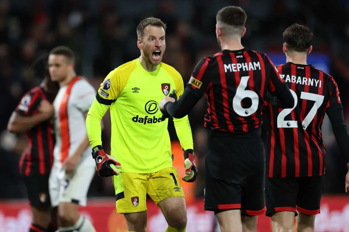 A festa dos jogadores do Bournemouth