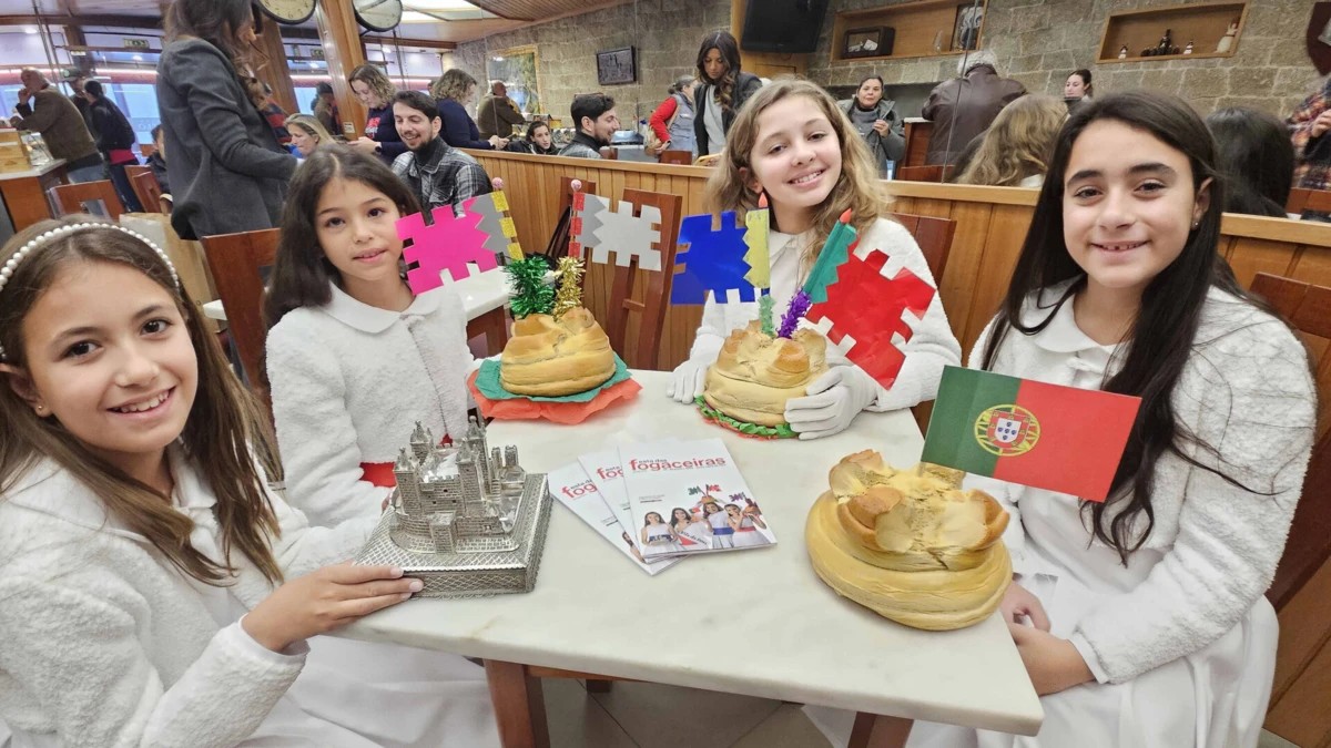 As meninas de quatro países diferentes que vão abrir a procissão