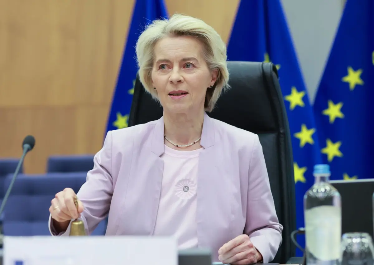 A presidente da Comissão Europeia, Ursula von der Leyen