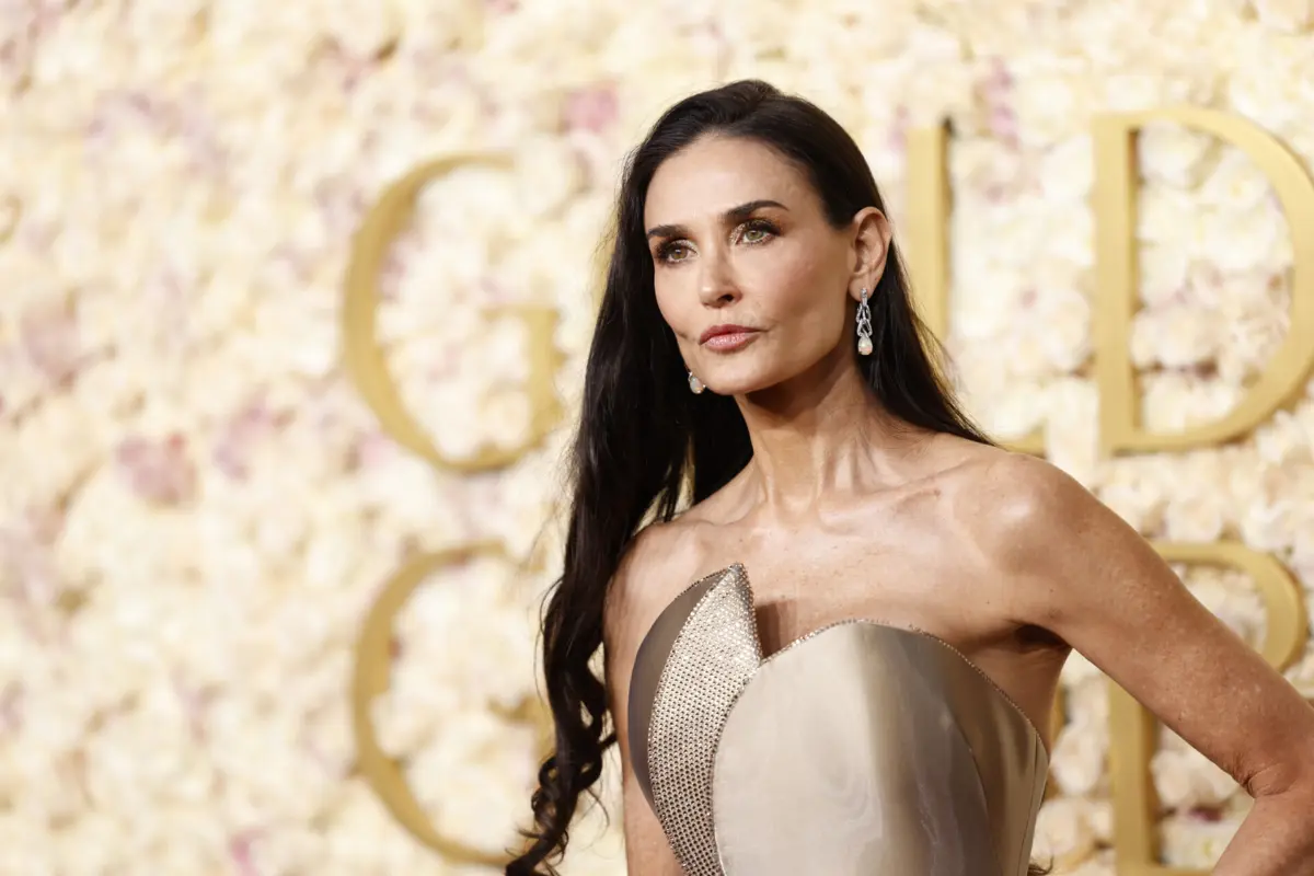 Demi Moore fez um dos discursos mais longos e emotivos da noite