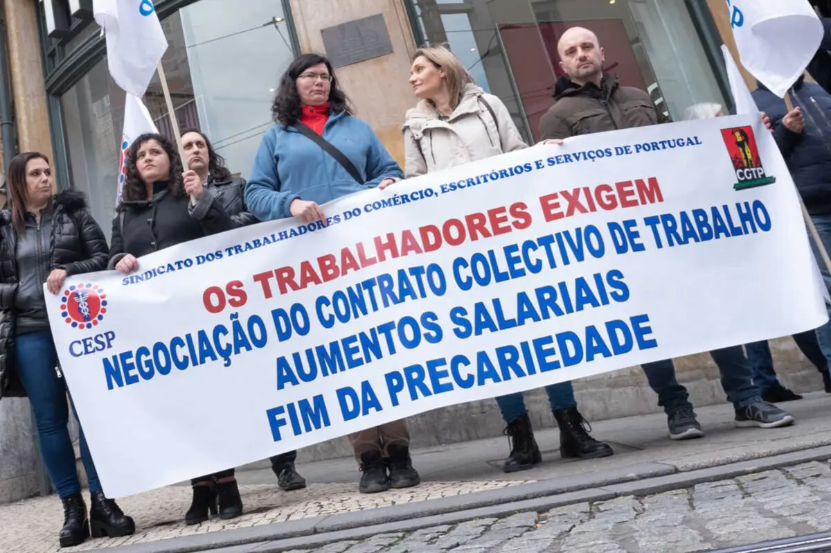 Trabalhadores reivindicam aumento dos salários, valorização das carreiras profissionais e a revisão do CCT