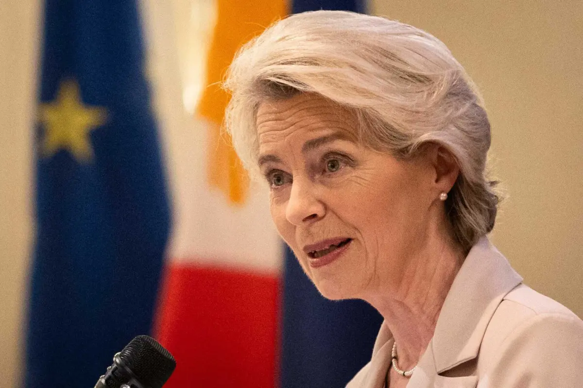 A presidente da Comissão Europeia, Ursula von der Leyen